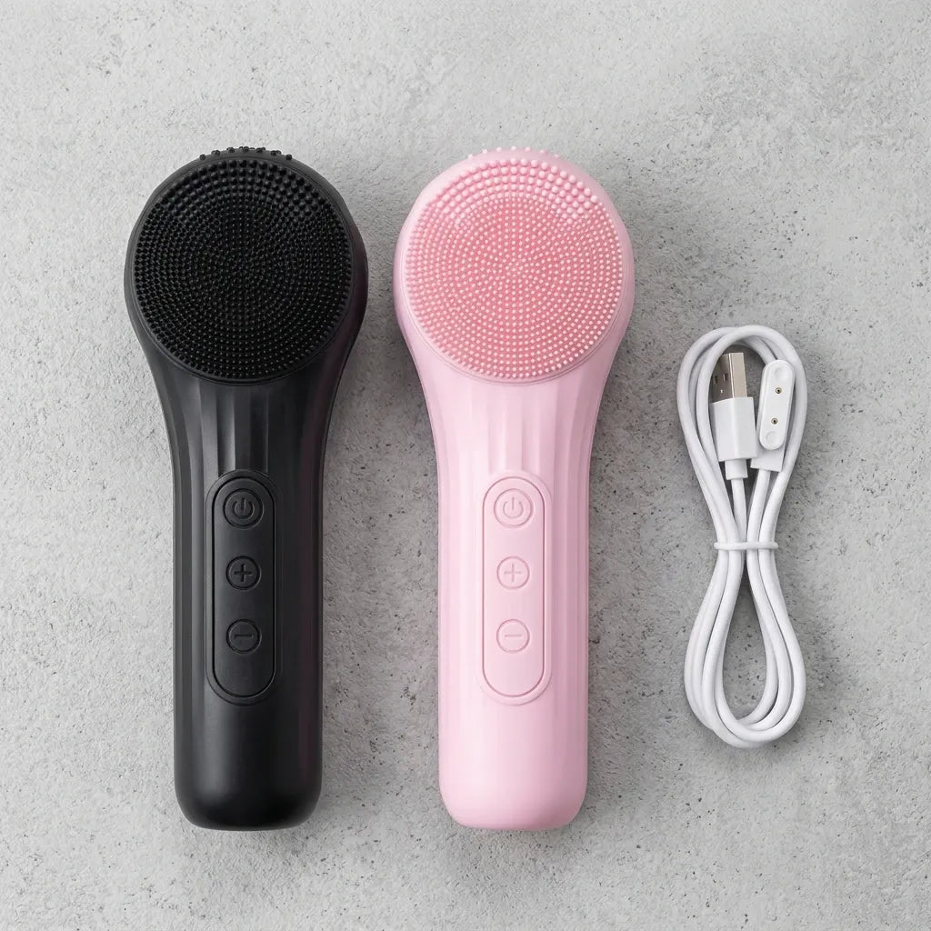 Elauria Beauty™ Étape Cleanse du Rituel Glow – Facial Cleansing Brush Sonique
