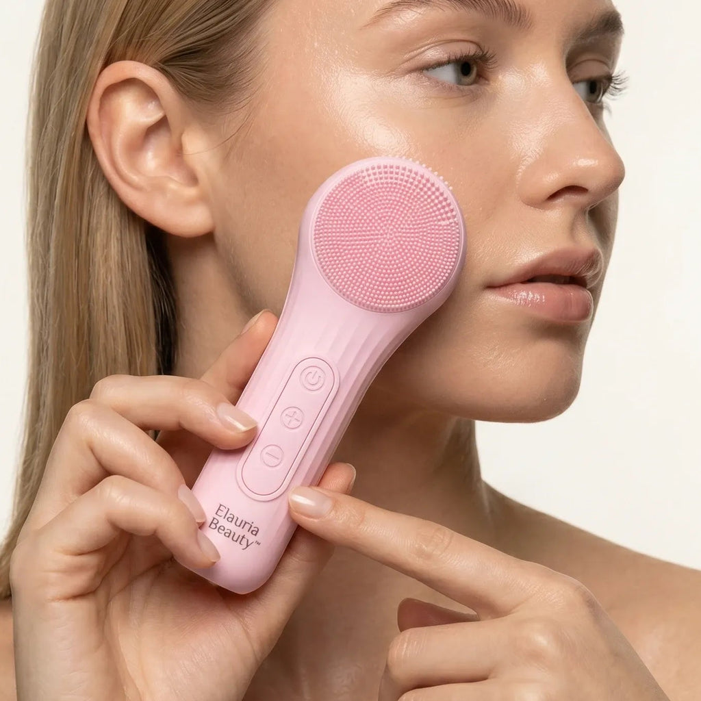 Elauria Beauty™ Étape Cleanse du Rituel Glow – Facial Cleansing Brush Sonique