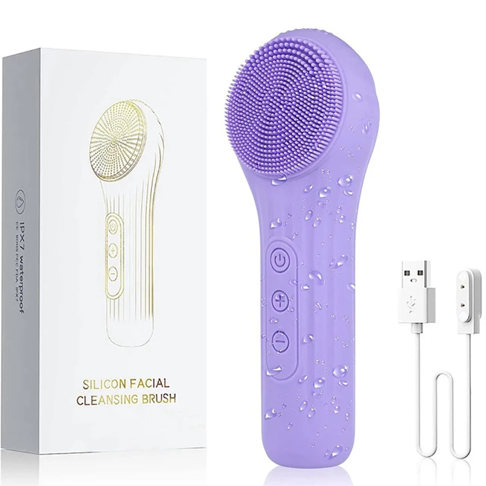 Elauria Beauty™ Étape Cleanse du Rituel Glow – Facial Cleansing Brush Sonique