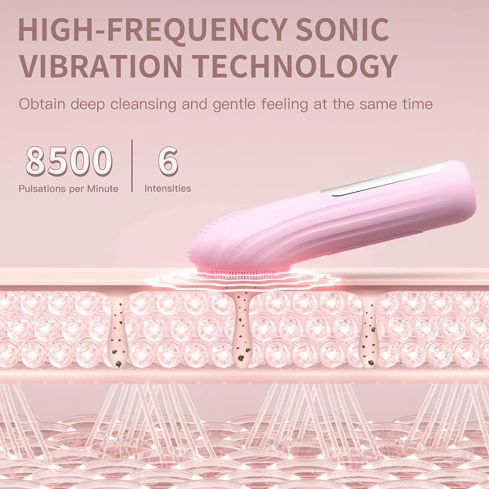 Elauria Beauty™ Étape Cleanse du Rituel Glow – Facial Cleansing Brush Sonique