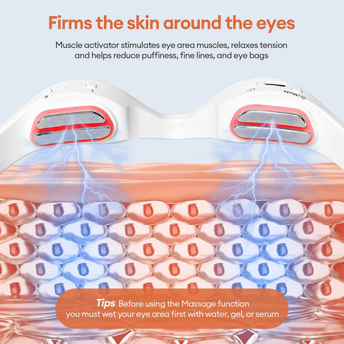 LED & EMS Eye Massager for Dark Circles & Puffiness