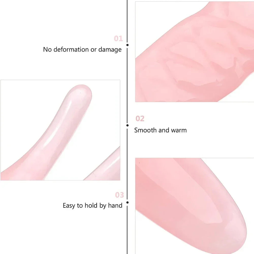 Elauria Beauty™ Gua Sha Visage – Étape Glow du Rituel (Facial Sculpting Stone)