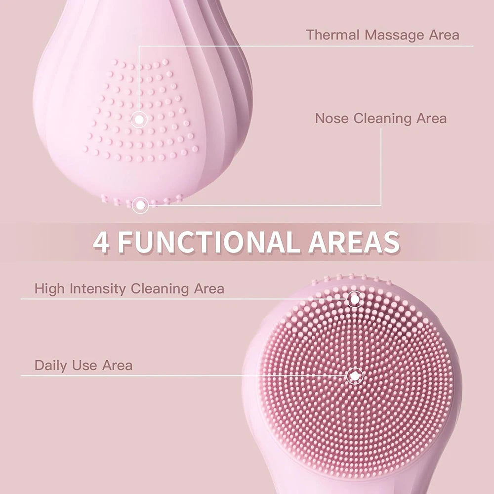 Elauria Beauty™ Étape Cleanse du Rituel Glow – Facial Cleansing Brush Sonique