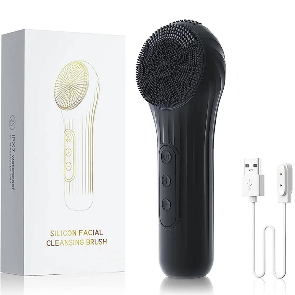 Elauria Beauty™ Étape Cleanse du Rituel Glow – Facial Cleansing Brush Sonique